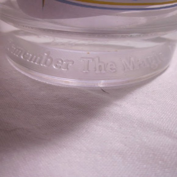 Walt Disney World Mickey Mouse Glass 25th Anniversary Remember The Magic Vintage - Picture 6 of 10